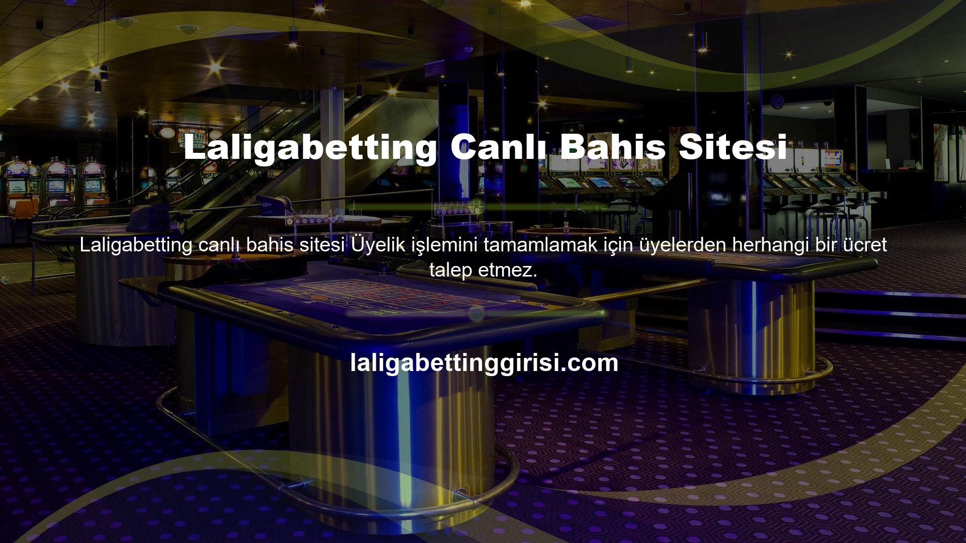 Laligabetting Bahis bölümünde bahis, canlı bahis, canlı bahis, casino, casino, poker, sanal bahis ve canlı bingo için bölümler bulunmaktadır