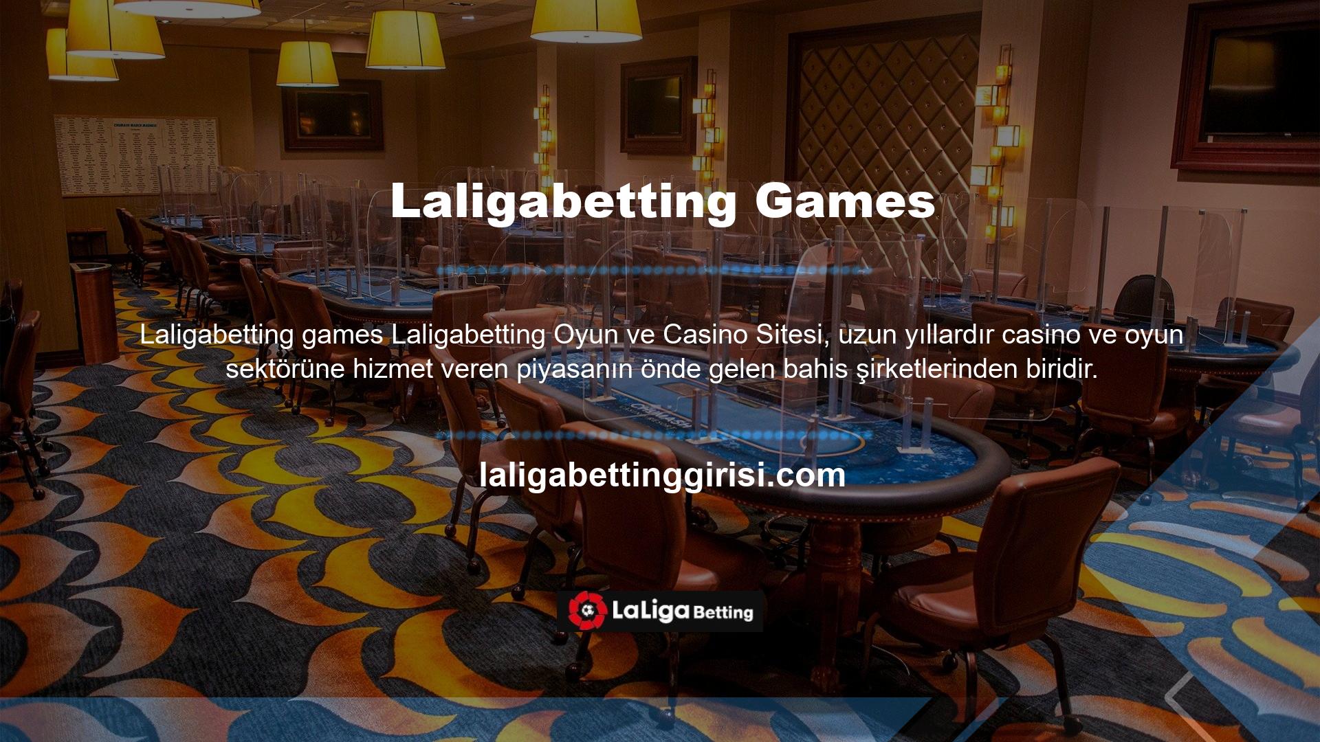 Laligabetting bahis ve casino siteleri spor bahislerinden casino ve poker oyunlarına kadar onlarca farklı bahis çeşidi sunmaktadır